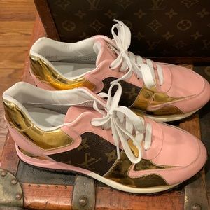Pink Sneakers, worn once.